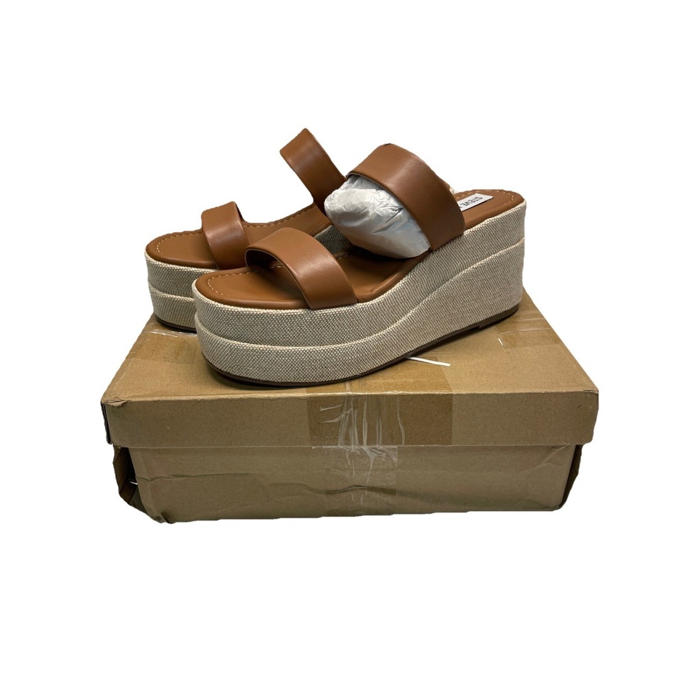 Steve Maddens Women's Sandels 7.5 Moveable Cognac Color In Box New - Picture 5 of 7